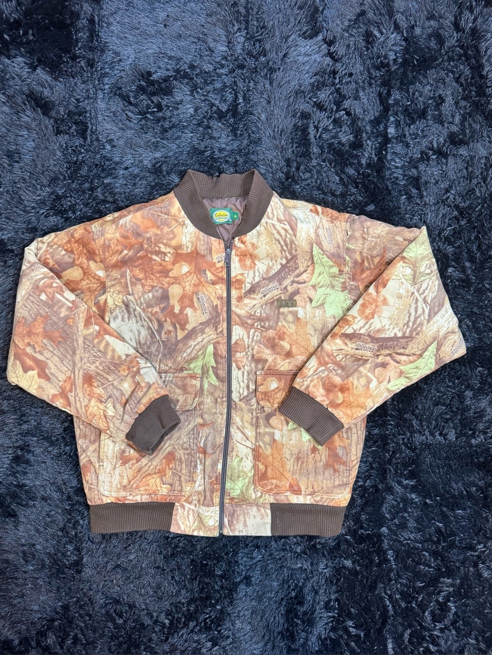 Vintage Cabelas Realtree Camo Bomber Jacket
